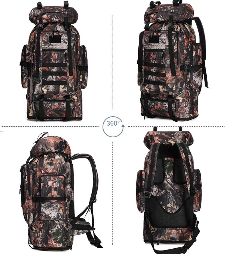 Fengtu 100L Grote Wandelen Klimmen Rugzakken Camouflage Softback Rugzak Voor Mannen En Vrouwen Sport Tassen Camping Reizen Rugzak