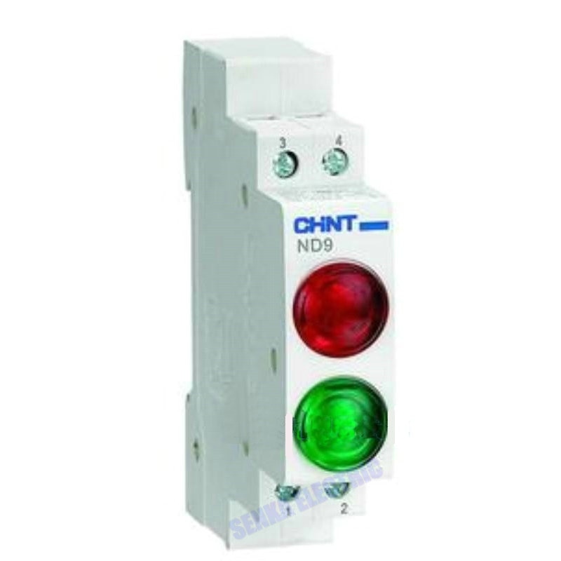 CHINT Din Rail Mount LED Signaal Lamp ND9 Serie AC 220 V Aangeeft Indicatie Waakvlammen