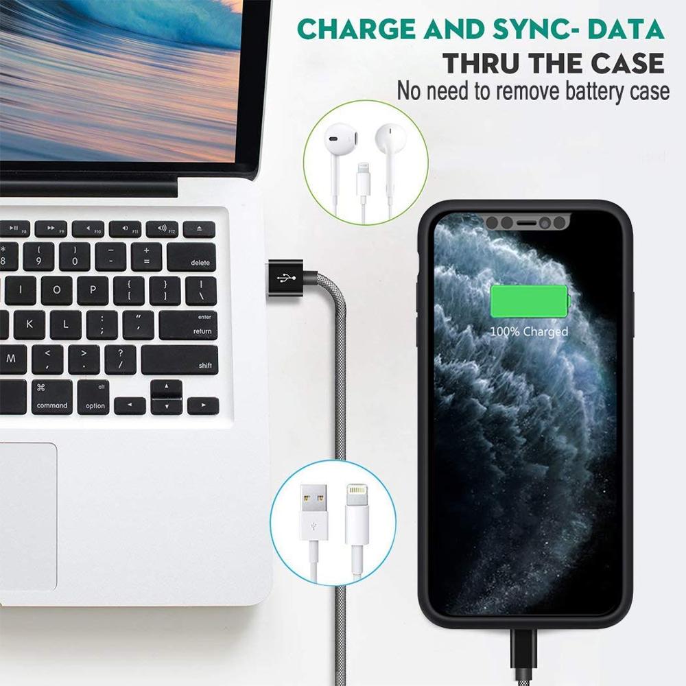 5000mAh Voor iPhone 11 11Pro 11PorMAX Draagbare Power Bank Pack Cover Magneet Externe 18W Fast Charger Batterij beschermhoes