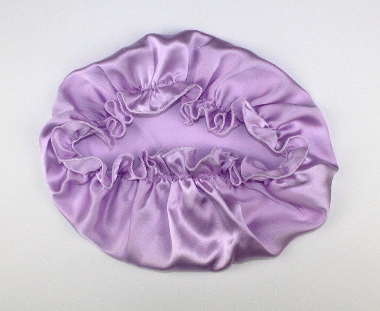 Yifei hårstyling ren silke sovehue kvinde hue sæt kasket 100%  morbær silke natkatte: Gul