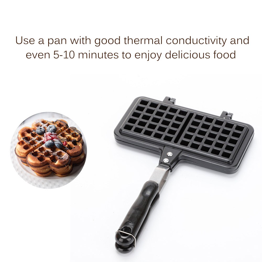 2 Model Waffle Maker Heart Shaped DIY Waffle Maker Waffle Cake Mold Baking Tray Household Baking Accessories Gas Pancake Maker