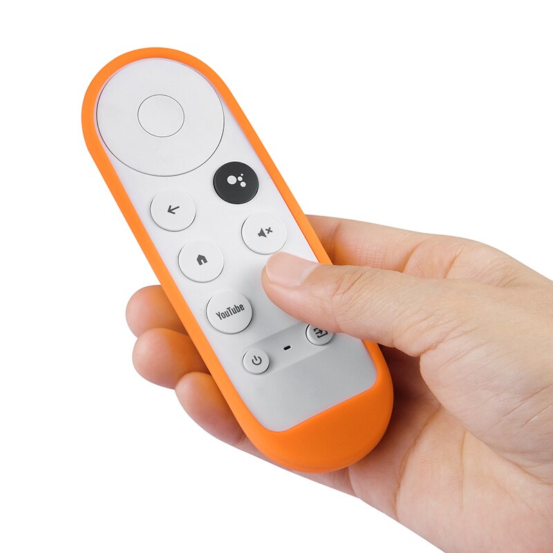 Silikone etui til chromecast google tv stemme fjernbetjening stødsikkert beskyttelsescover til chromecast stemme fjernbetjening