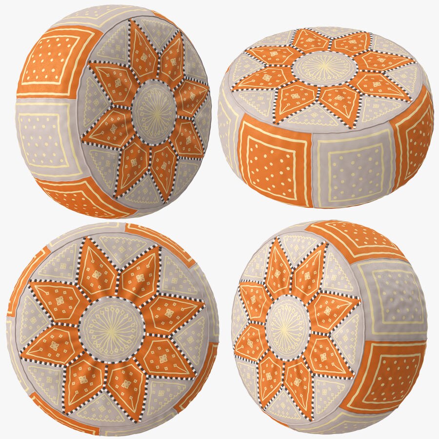 Hermoso Puf marroquí Puff pecado RELLENO Otomano Puf Hecho a Mano en Fez Marrakech Cuero autentico... 100% skin