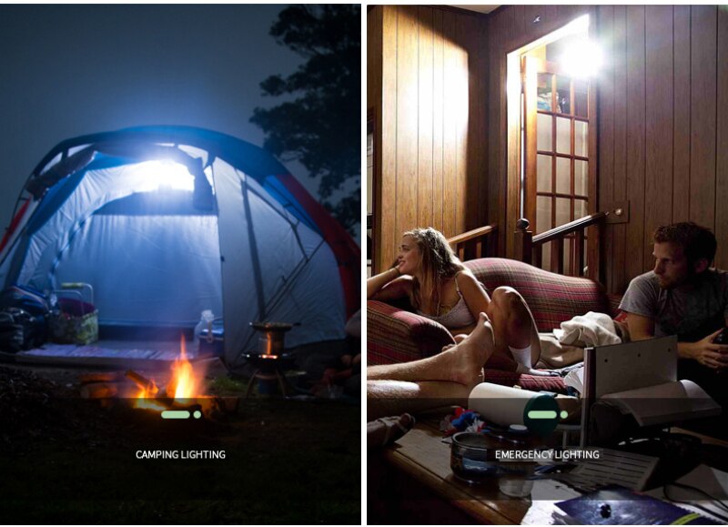 USB Rechargeable LED Bulb Lamp Solar Charge Emergency Lights LED Bulb Dimmable Rechargeable Outdoor Adventure Camping Lamp