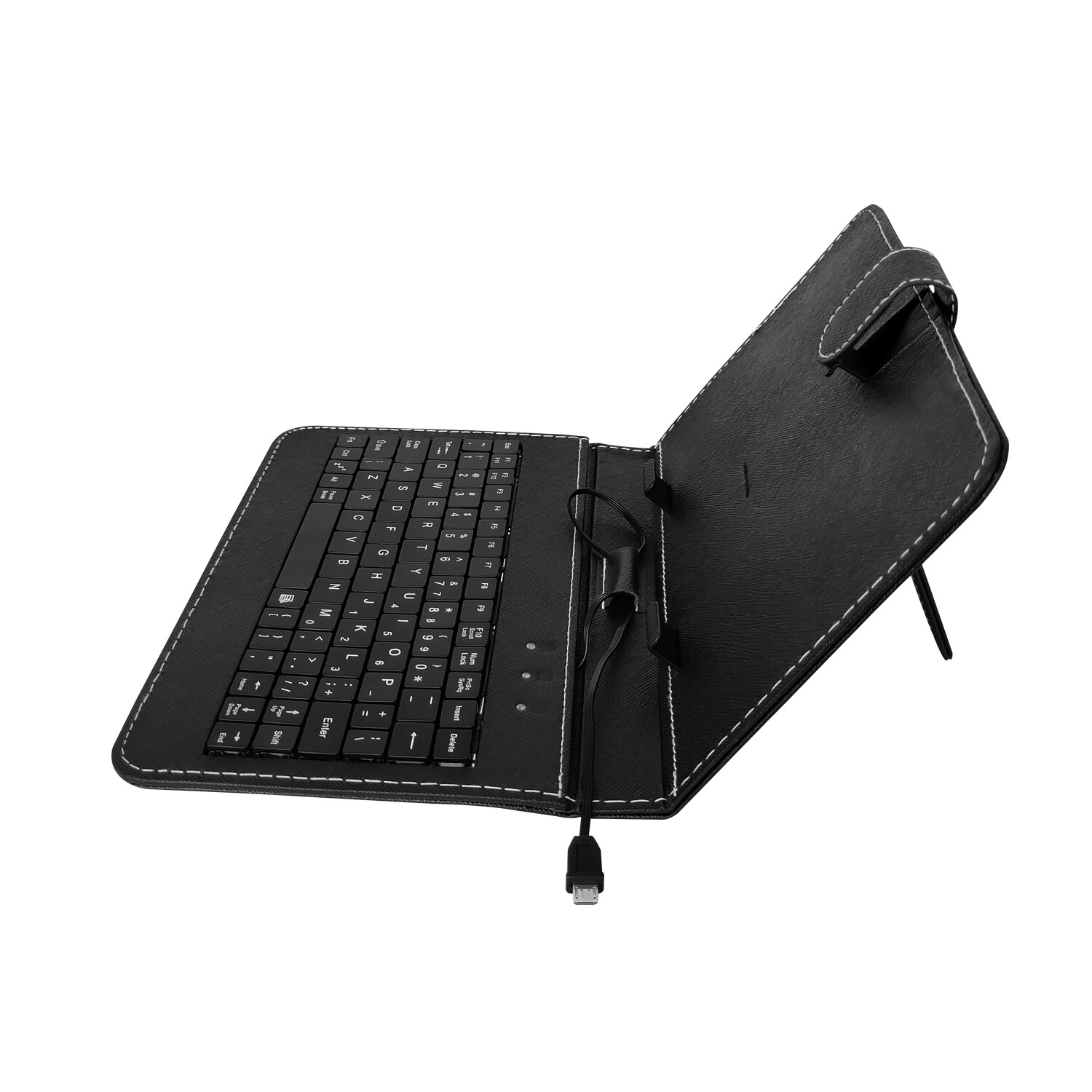 7 inch-10.1inch Wired Mobile Phone Keyboard Case With Fixed Bracket Flip Keyboard Holster Cover For ipad pro