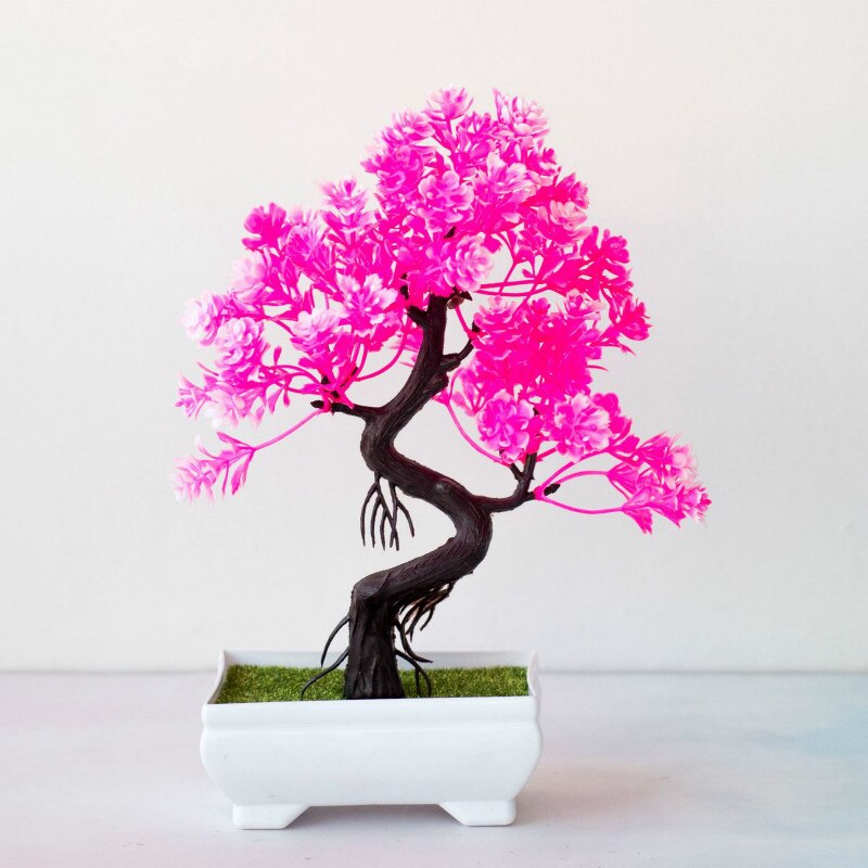 Simulatie bloemen kunstplanten bonsai simulatie plastic boom pot plant pot ornamenten voor thuis tafel tuin decoratie knutselen