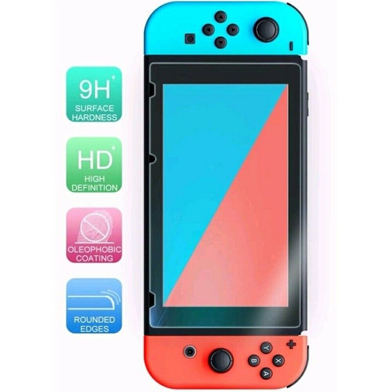 2pcs 9H Tempered Film Glass Screen Protector Eye Protection For Nintend Switch Screen Protector Nintend Switch Accessories
