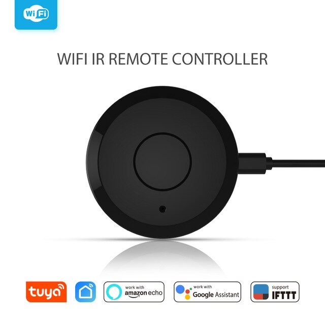 NEO Coolcam Universal Remote WiFi IR Control Hub Smart Home Voice Control For Alexa Google Home One for All Infrare WiFi Remote: Black