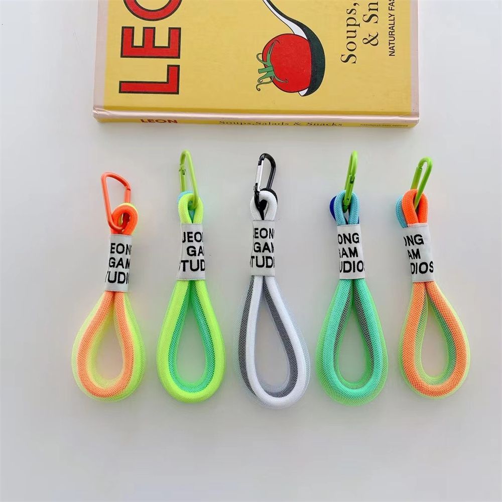 Mode Fluorescerende Kleur Multi Functie Mobiele Telefoon Lanyard Strap Voor Sleutels Rugzak Kaarthouder Leuke Hand Bandjes Korte Touw