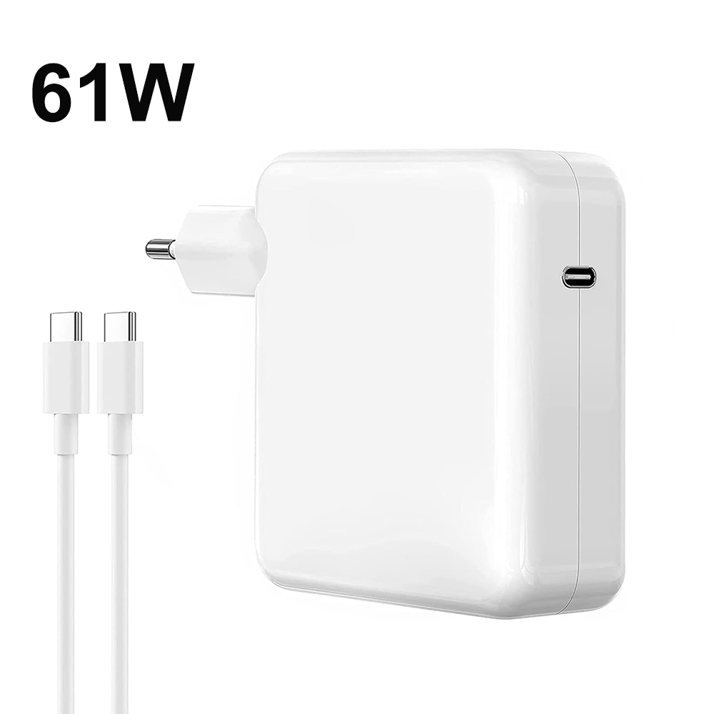 61W 87W 96W 118W USB-C Laptop Power Adapter Type-C PD Charger For Macbook 13 15-inch A1706 A1707 A1708 A1534 A1719 A214 iPad Pro: WHITE