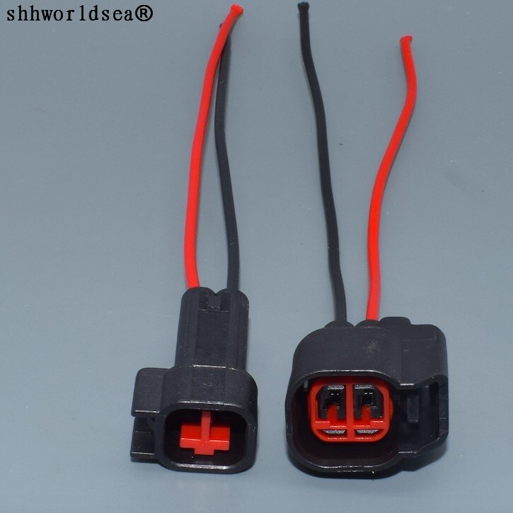 shhworldsea EV6 EV14 USCAR Fuel Injector Connector Wiring Plugs Pigtail Wire for Dodge LS2 LS3 LS7 GM Ford Dodge Jeep Mustang