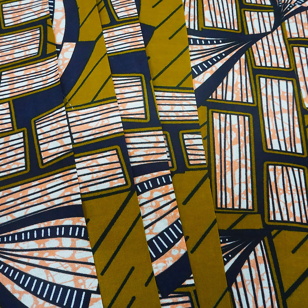 Tissu Batik africain en cire de coton imprimé, 2022, pour robe, 6 mètres