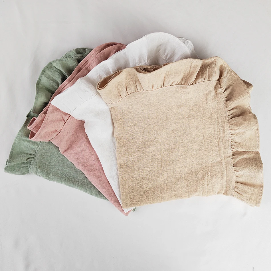 Katoen 100% Ruffule Servetten Voor Borden Zachte Volants Voor Bruiloft Decoratie Huis Warming Tafel Decor Party