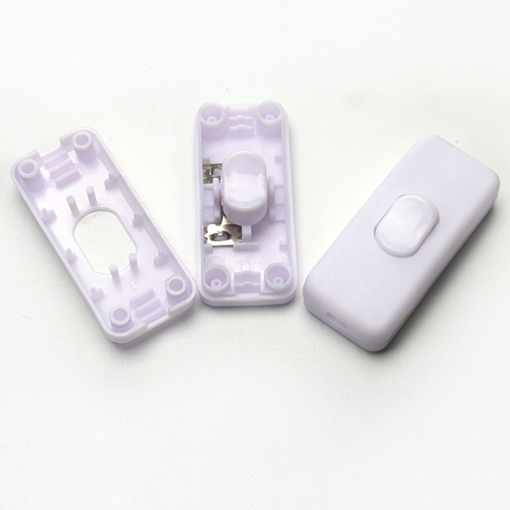 Light Switch 110 -250V Inline ON/OFF Table Desk Lamp Cord Cable Toggle Rocker Switches Control For LED Lighting