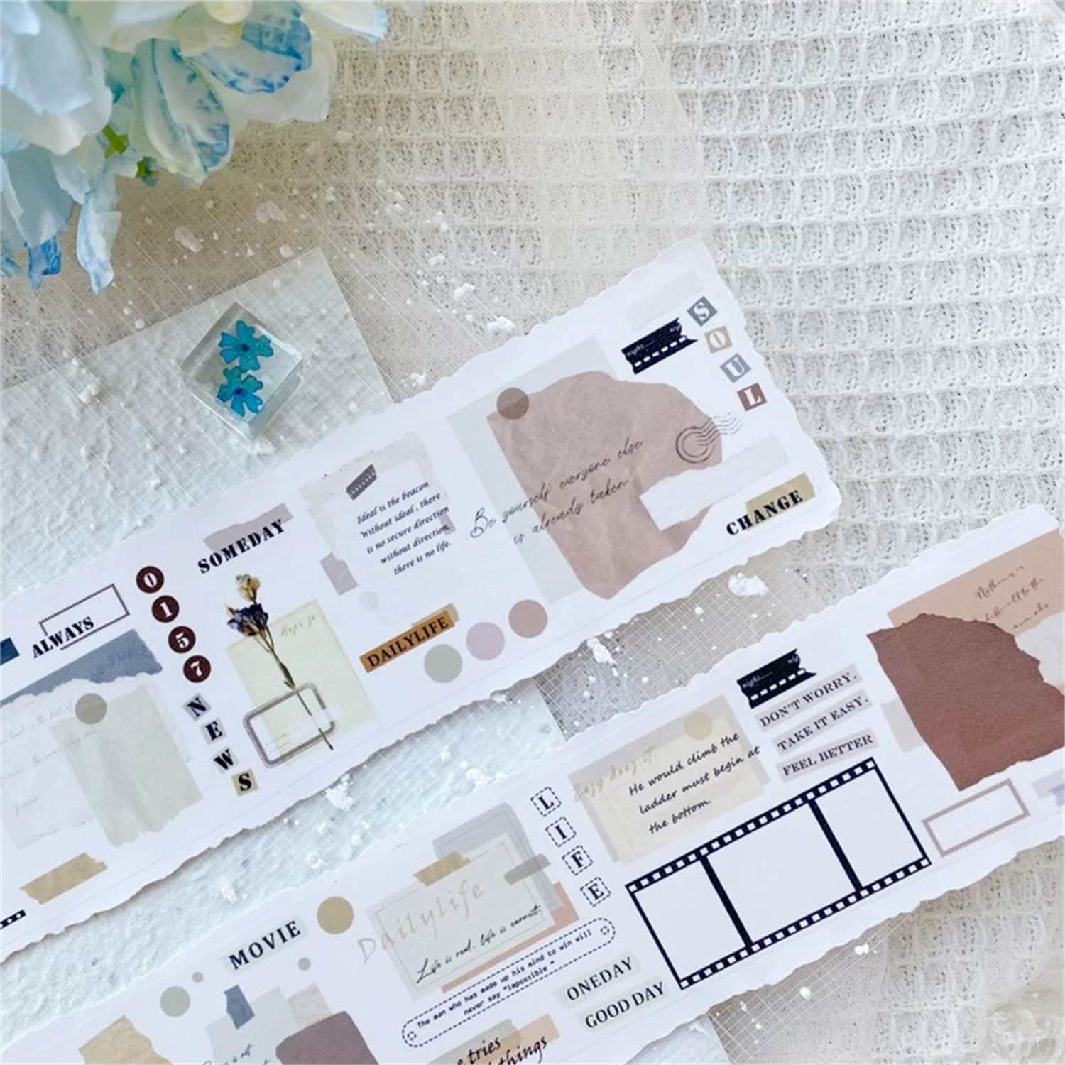 Ayuh studio vintage retro papieren washi pet tape voor planner kaarten maken diy scrapbooking plan decoratieve sticker