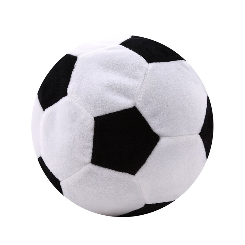 1 stk fodbold formet plys pude fodbold pude fluffy udstoppet plys kaste blødt slidstærkt sportslegetøj 4 farver