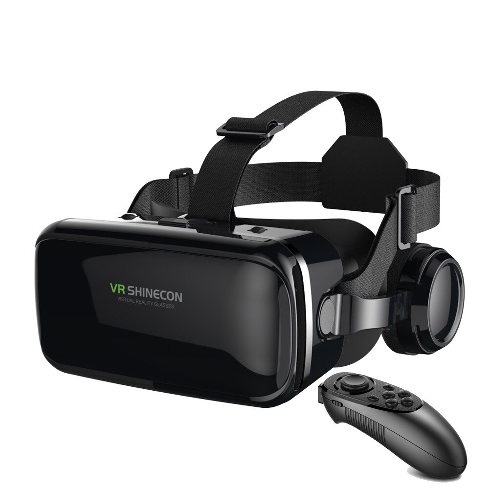 Vr shinecon virtual reality 3d briller til smartphone hjelm vr headset beskyttelsesbriller casque kikkert videospil: G04e 052
