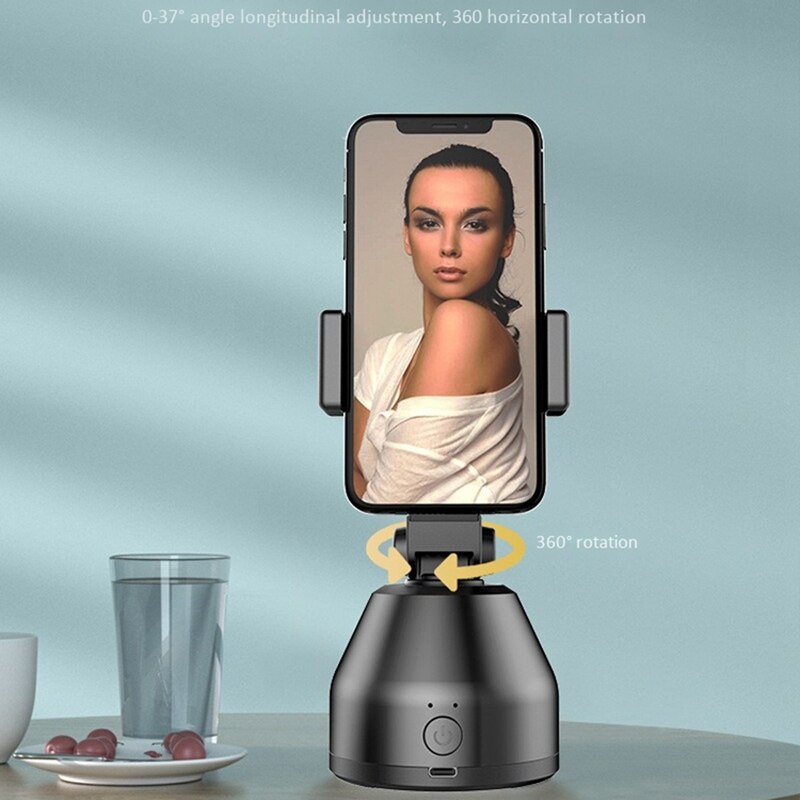 360 Degree Smart Gimbal Ai Bluetooth Live Gimbal Stand with Face Recognition Object Tracking Function