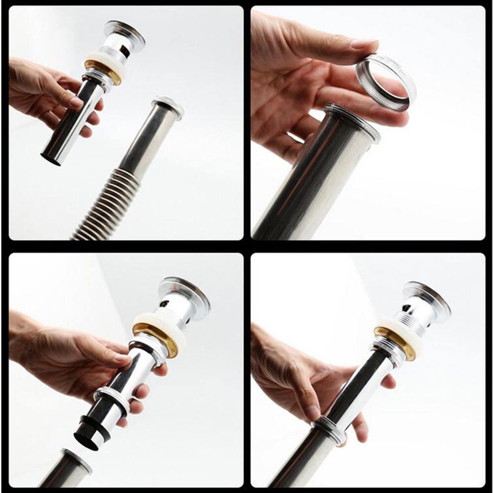 HpLive Kit Siphon Double Réglable 20-80 Cm – Vidange Évier Double G1-1/2 & G1-1/4 Lavabo Cuisine Salle De Bain