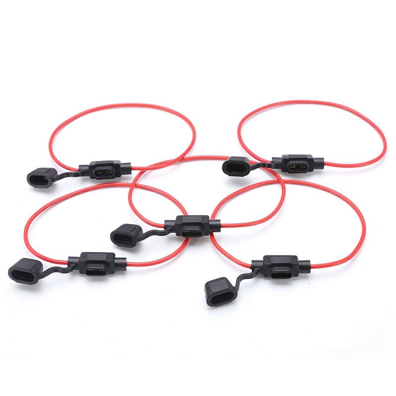1pcs Waterproof Auto Inline Mini In-Line Fuse Holder Small Waterproof Harness Seat With Line Fuse Box 30CM