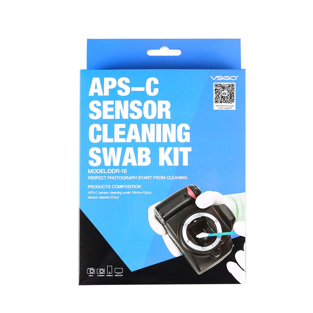 APS-C Sensor Reinigingsspatels 12Pcs Met Vloeibare Sensor Cleaner Voor Dslr Ccd/Cmos