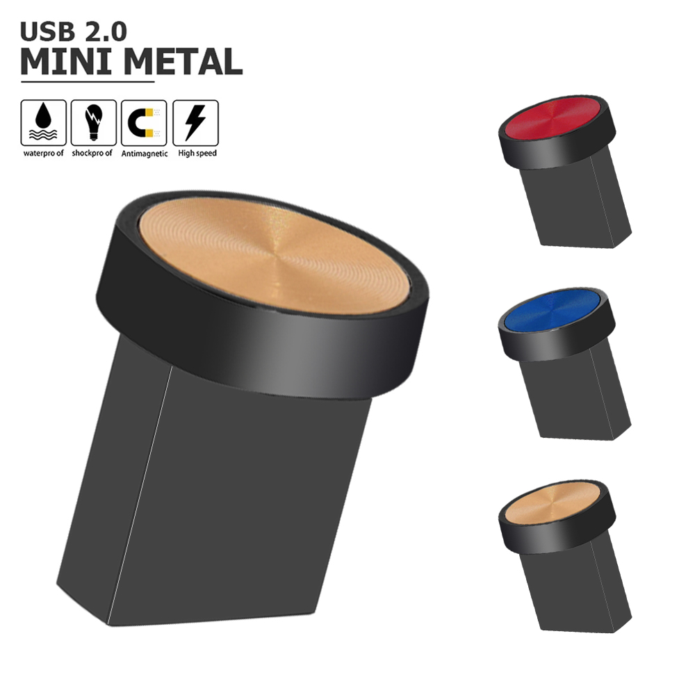 Mini Metalen Usb Pendrive 4Gb 8Gb 16Gb Memory Stick 32Gb Flash Usb Stick 64Gb Флешка usb 2.0 Flash Drives Minion Disk Gratis