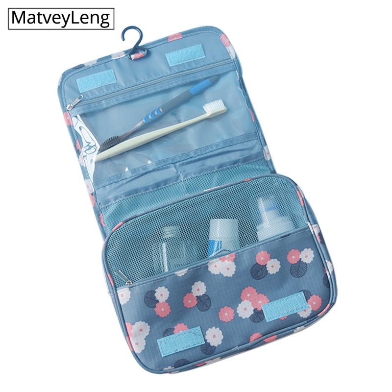 Waterproof Packing Cubes Travel Large Capacity Storage Bag Portable Hook Wash Cosmetic Bag Travel Accessories