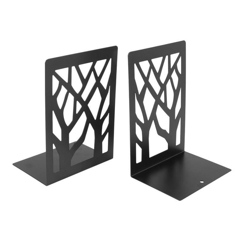 Metal Bookends for Heavy Books - Book Ends,Bookends for Shelves,Bookend Supports on Office Desk,Book Shelf Holder Home