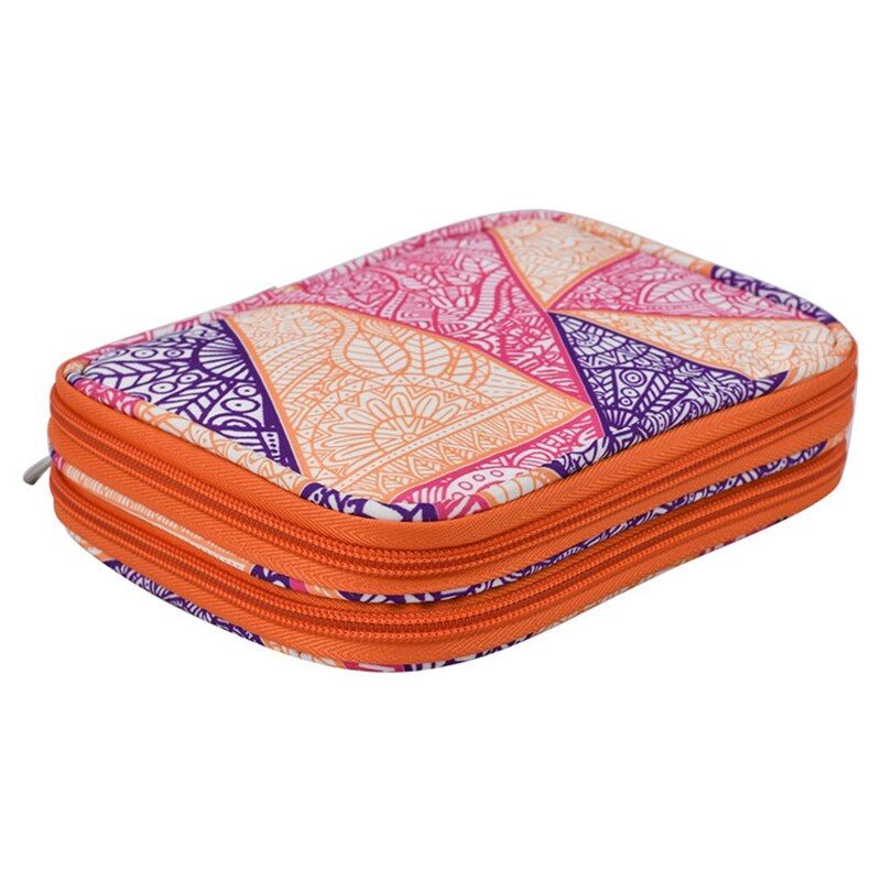 Lege haaknaaldentas opbergtas breisettas organizer tas voor naaien haaknaalden schaar liniaal accessoirekoffer