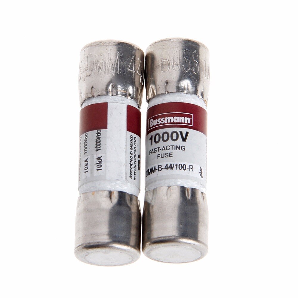 2PC DMM-B-44/100 10x35MM 44MA 1000VAC/DC Buss Fuse For Fluke Multimeter BUSSMANN