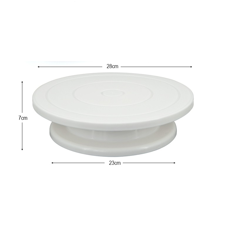 12 Inch Turntable Cake Decoration Accessories Aluminum Alloy Rotating Cake Stand Tools Cake Table Turntable Rotating: plastic