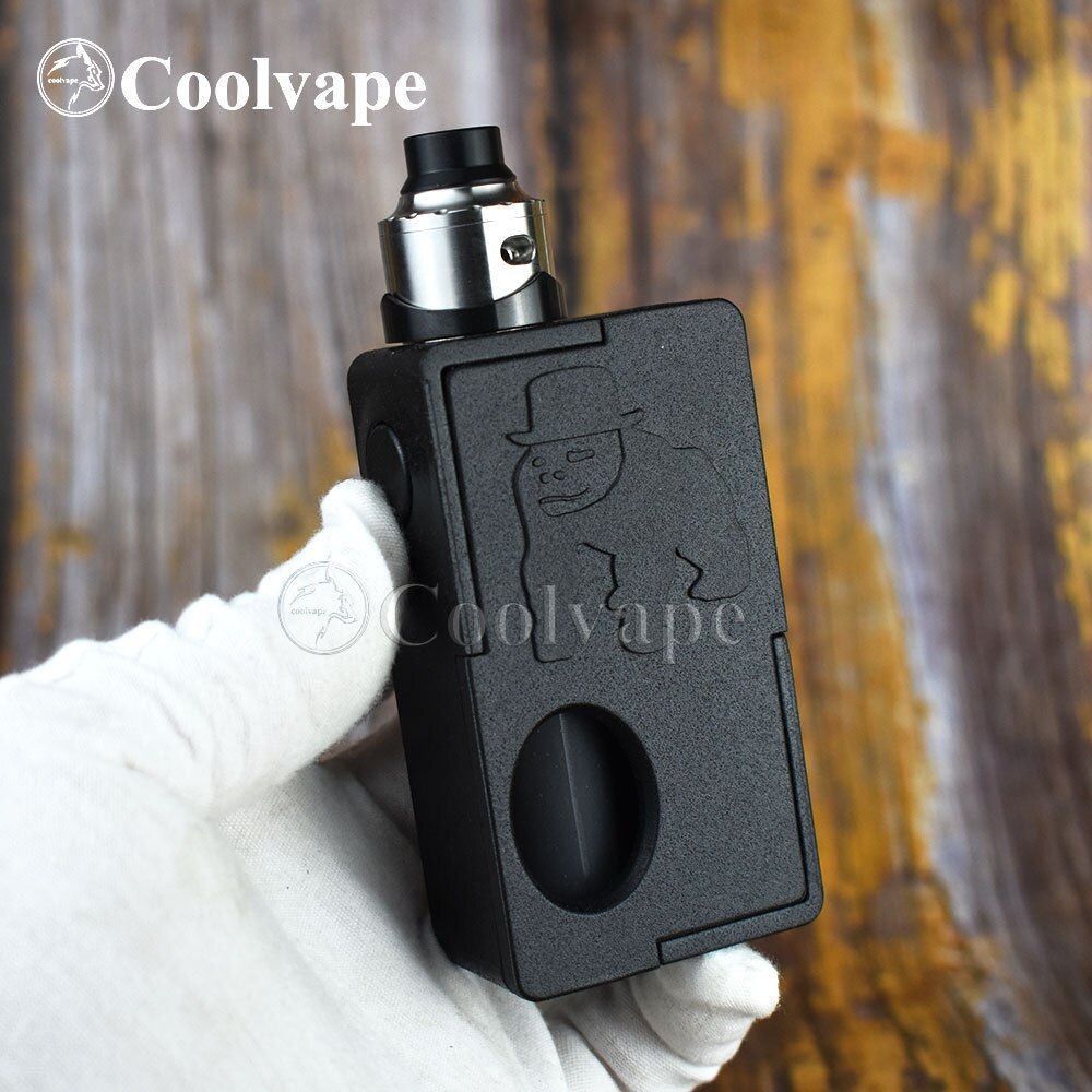 coolvape Mechanical Squonk Box MOD with coolvape RDA 13ml Silicone Bottle 18650 battery Auto-adjusting Box MOD 510 pin bf mod: J