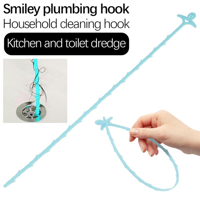 Afvoer Snake Klomp Ontharing Cleaning Tool Lachend Gezicht Keuken Afvoer Vijzel Verstoppen Remover Voor Sink, Buis Afvoer Schoonmaken