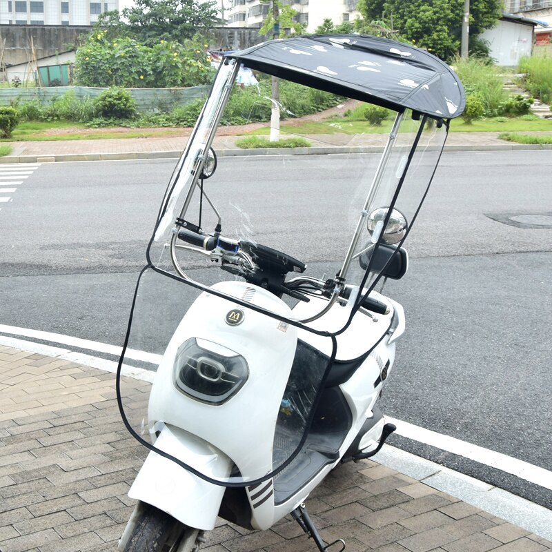 Electric Motorcycle Canopy Electric Vehicle Canopy General Scooter Motor Vehicle Umbrella Rainproof Sunshade Cover: A1