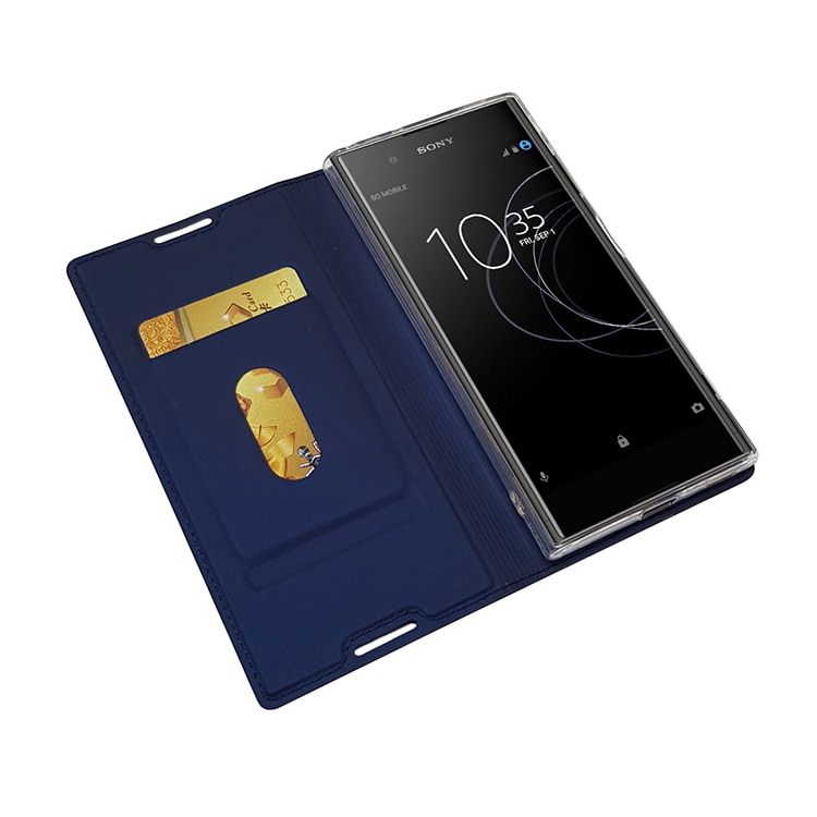 Flip deksel for sony xperia  xa1 veske pu lær kortspor stativ lommebokveske for sony xperia  xa1 plus  xa 1 plus telefon vesker carcasa