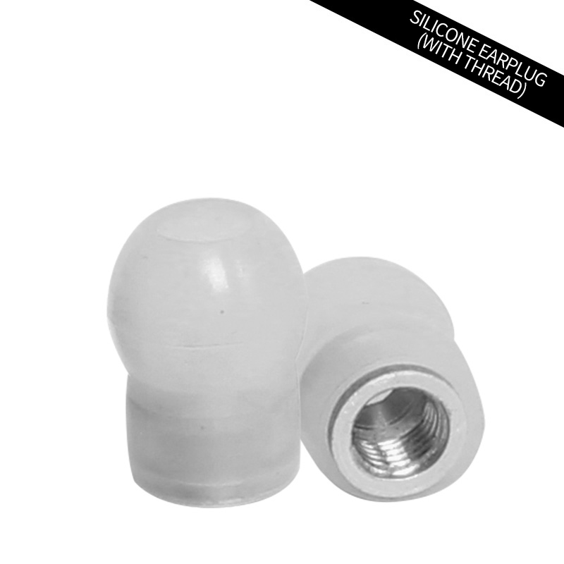 Anillo de fijación de diafragma, accesorios de estetoscopio, silicona, calabaza roscada, tapones suaves para los oídos, , Carent: White thread