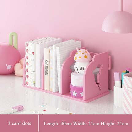 Plast bogreol bordplade bogholder hylde opbevaring organizer fil papir magasin rack organizer bogreol kontor boligartikler: L
