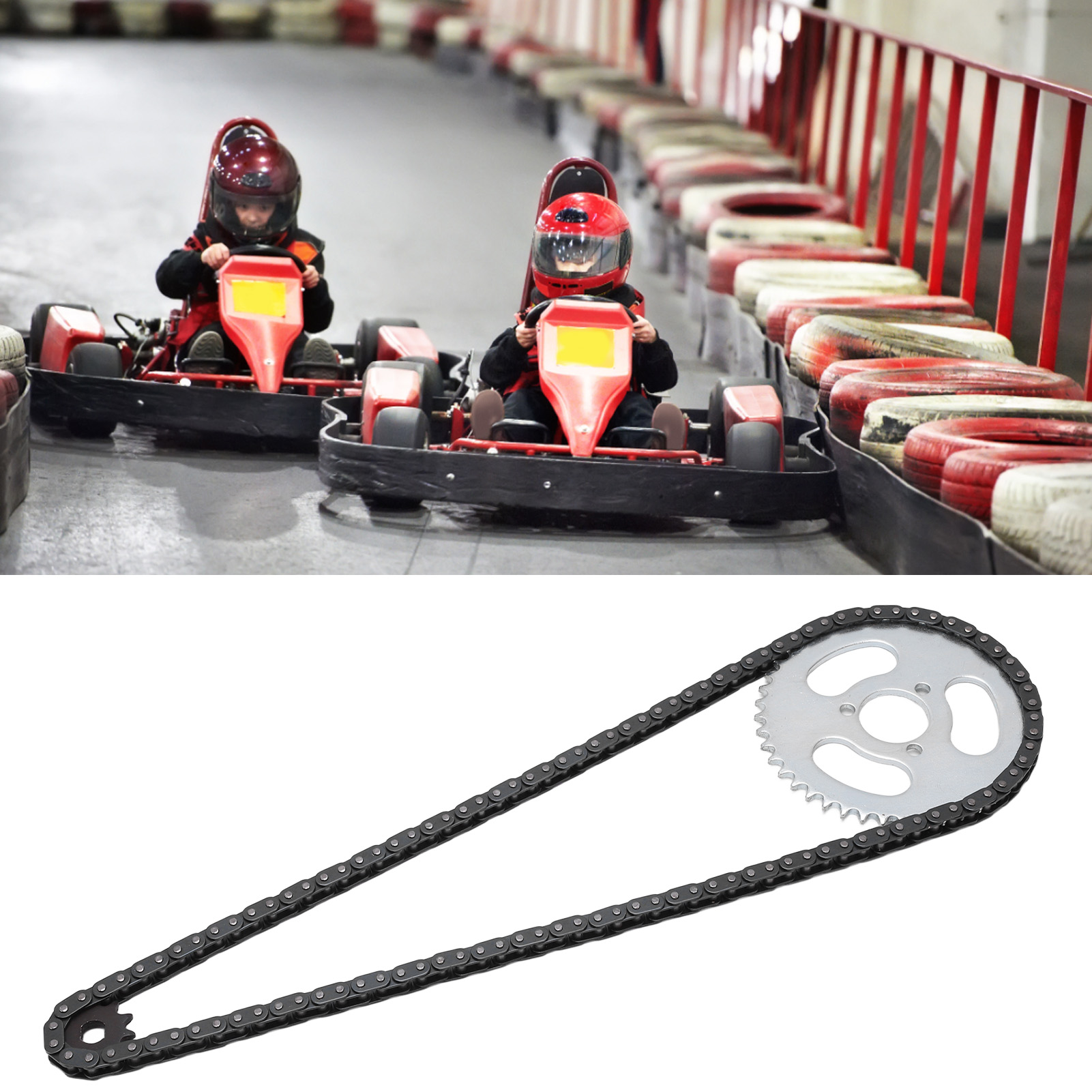 T8f Tandwielketting Set Vervanging T8f Voor En Achter Tandwiel Ketting Stabiel High Power Staal Aangepast Voor Mini Motorfietsen