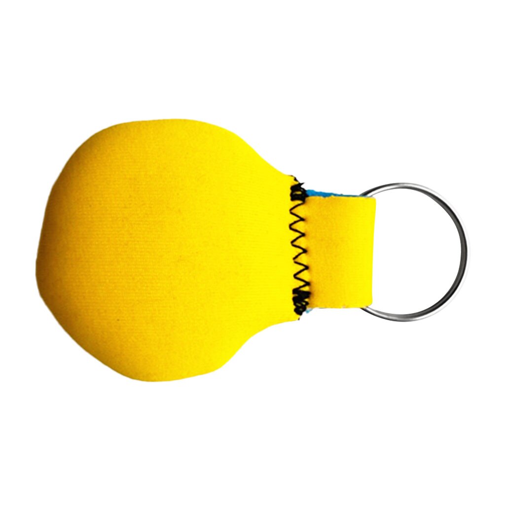 1 Pcs 9.5 Cm Neopreen Ronde Bal Drijvende Sleutelhanger Voor Marine Varen Yachting Zeilen Surfen Sleutelhanger Key Ringen Watersport: Yellow