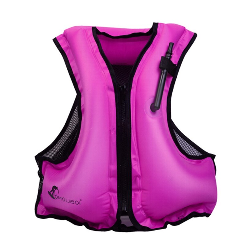 Omouboi Swim Vest Volwassen Outdoor Rafting Zwemvest Zwemmen Reddingsvest: Pink