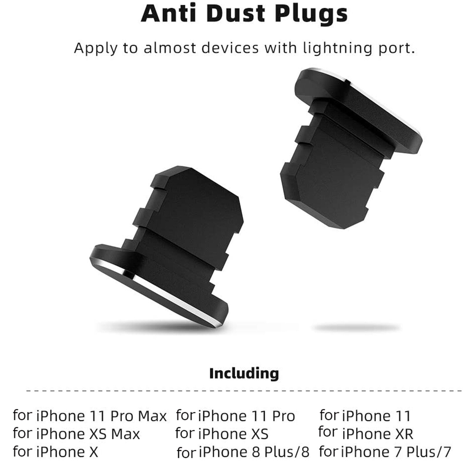 Metalen Stof Plug Voor Iphone Omvat 4 Stof Stekkers 5 Telefoon Speaker Reiniging Borstels 5 Poort Schoonmaak Borstels 2 Nylon borstels Voorraad