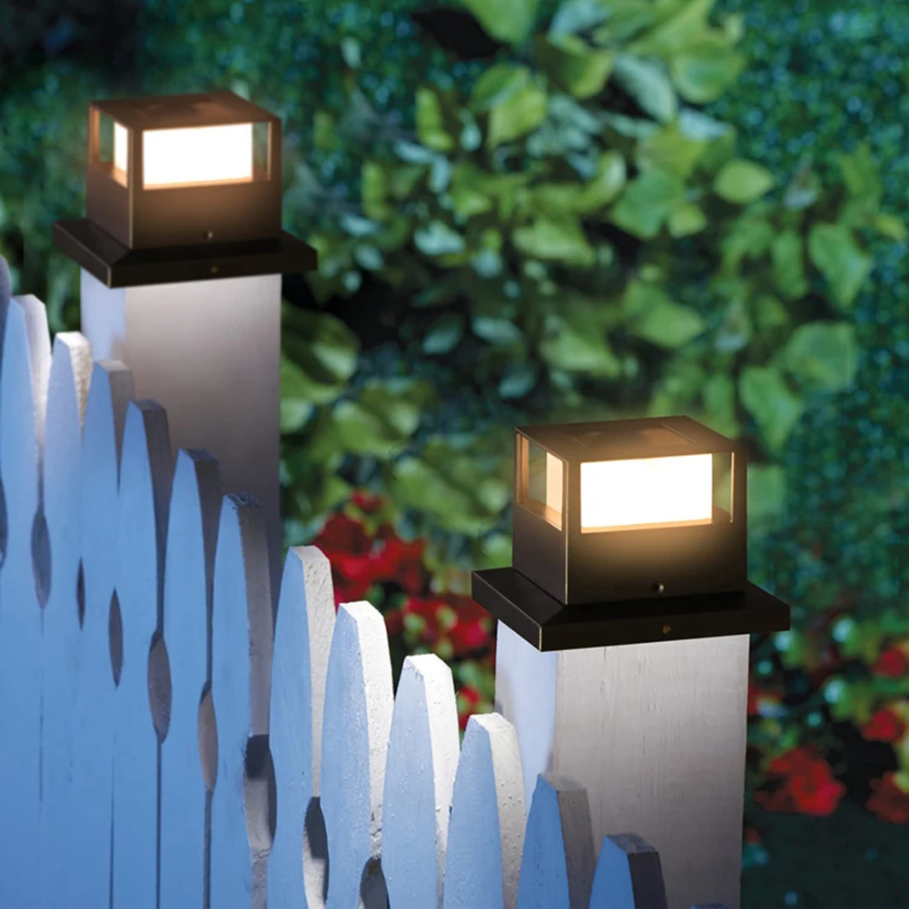 1pc/2pc/4 stk. solcelledrevet lys til hegn,  ip54 udendørs solcelledrevne stolpelamper til havedekoration, port, gårdsplads, sommerhus, solcellelampe