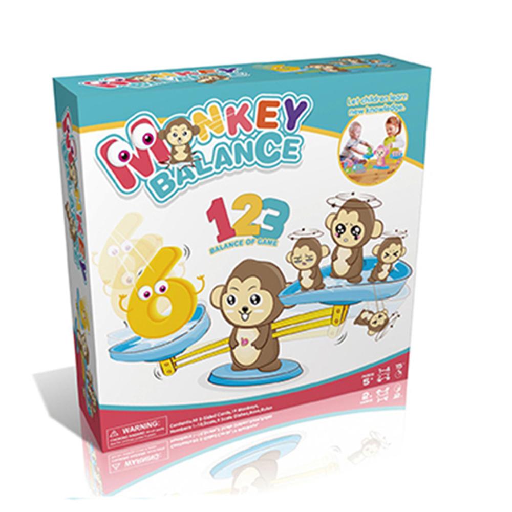 Monkey Balance Educational Math Game for Kids to Learn Counting Numbers and Basic Math, 65 Piece STEM Learning Toy