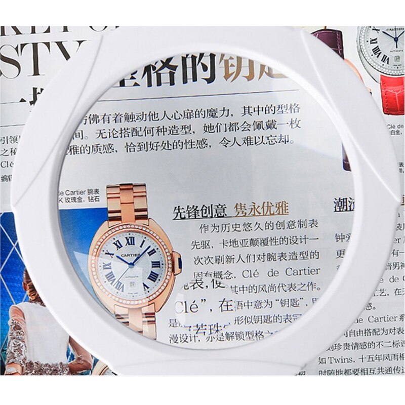 5X 10X Rechargeable Magnifying Glass with Stand & Clamp ,Brightness Adjustable Y4QC