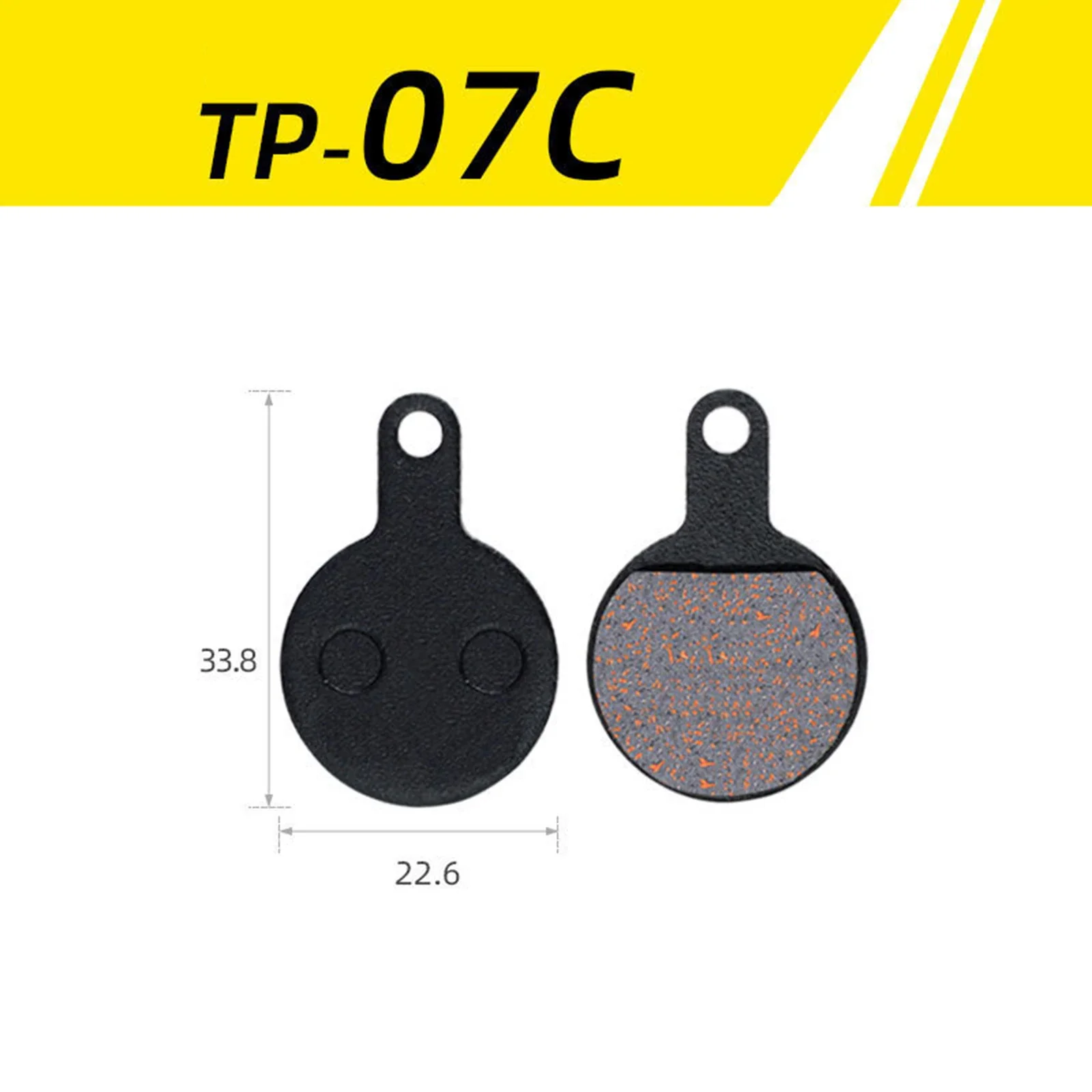 Bicycle Disc Brake Pads 1 pair For M446 355 395 BB5 Parts Replacement TP-01B TP-01D TP-01E Convenient Practical Mtb Parts: Orange