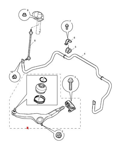 1 par frontal inferior armas casquillo izquierda y derecha kit chino SAIC ROEWE 750 MG recambios de motor de coche 10022781