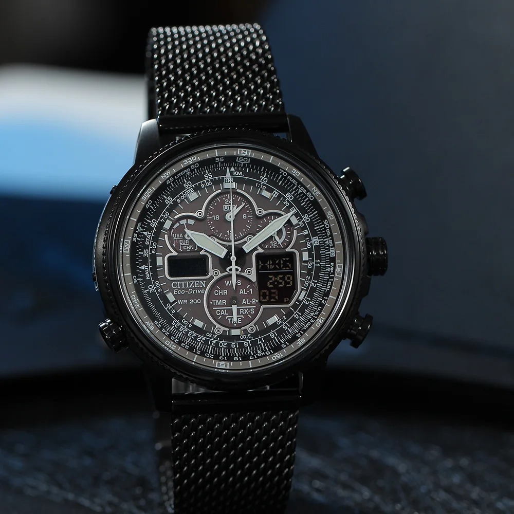 Original CITIZEN Skyhawk Sports Watch Luxury Stainless Steel Mechanical Watch Business Casual Waterproof Watch