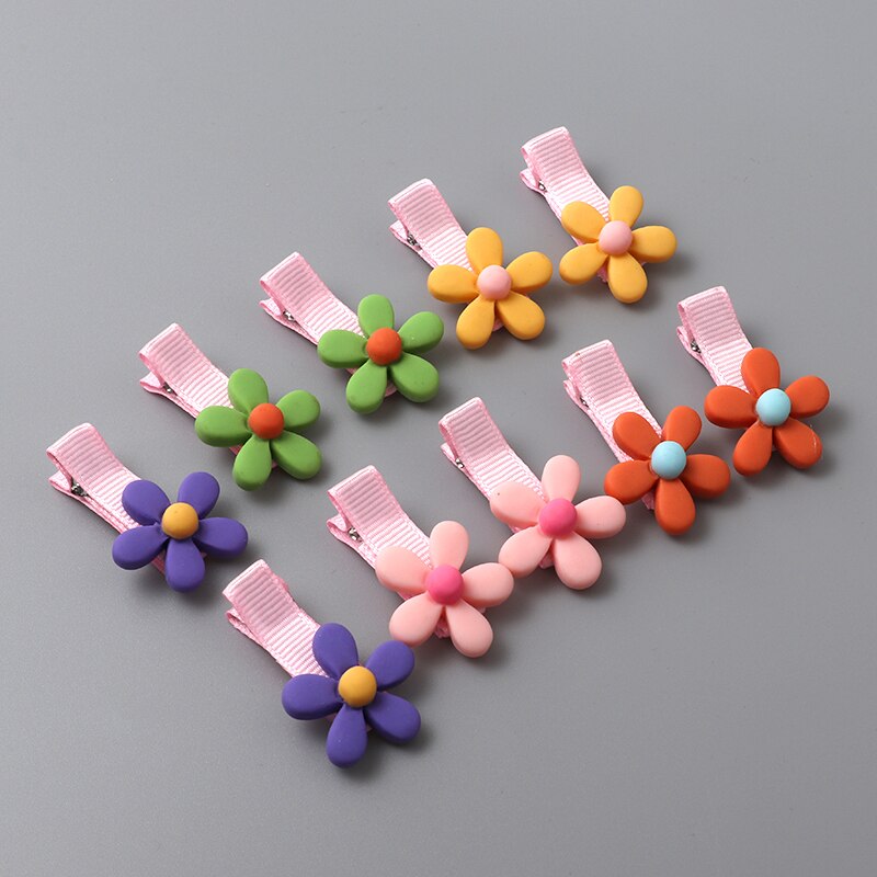 10/20 stück Haar Clip einstellen Nette Haar Zubehör Mädchen Haar Bands Bogen Obst Blume Ebene Haarnadeln headwear Nette Haar zubehör: 10Stck-9
