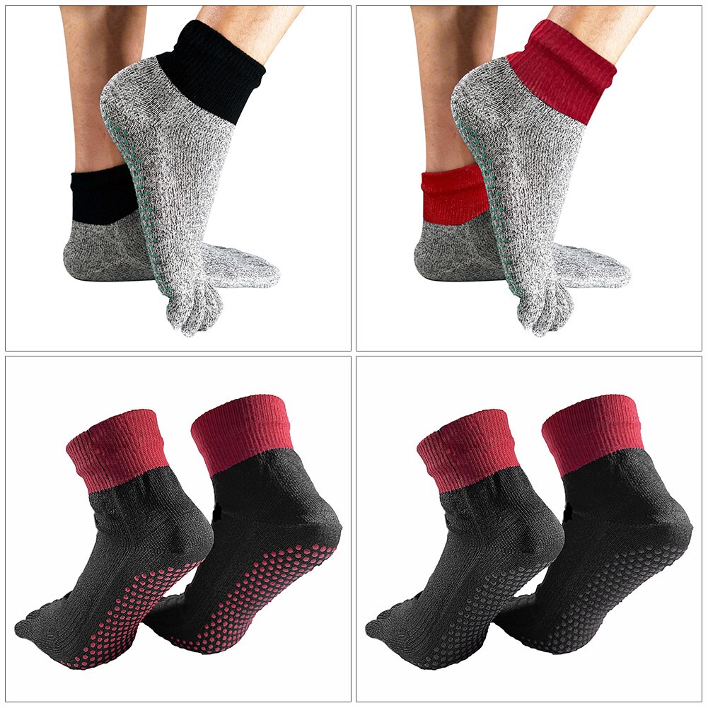 Anti-cut Sock Wear-resistant Silicone Outdoor Non Slip 5-Toe Sports Sock Unisex Soft Protective Stab-resistant Beach Sock