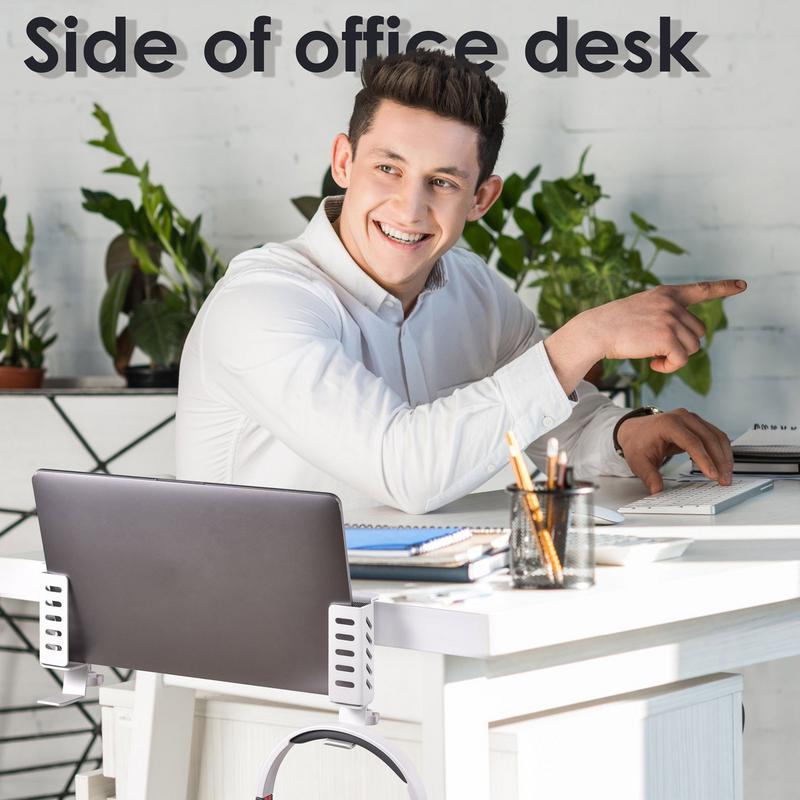 Onder Bureau Laptop Houder Klem Op Side Desk Organizer Anti-Kras Houder Geen Boor Bureau Opknoping Bestand Houder Rack Kantoren Thuis